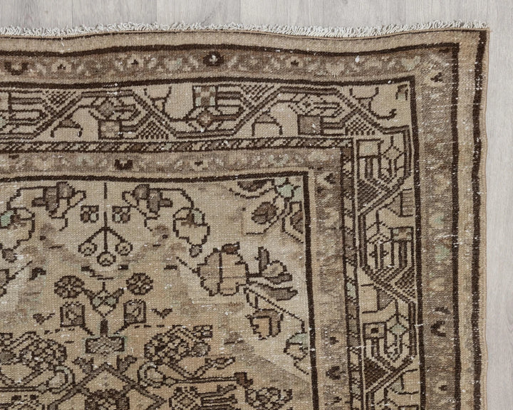Multicolor Turkish Oushak Rug 3' 10" x 10' 2" Hand-Knotted | No. VR19606