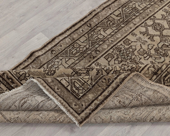 Multicolor Turkish Oushak Rug 3' 10" x 10' 2" Hand-Knotted | No. VR19606