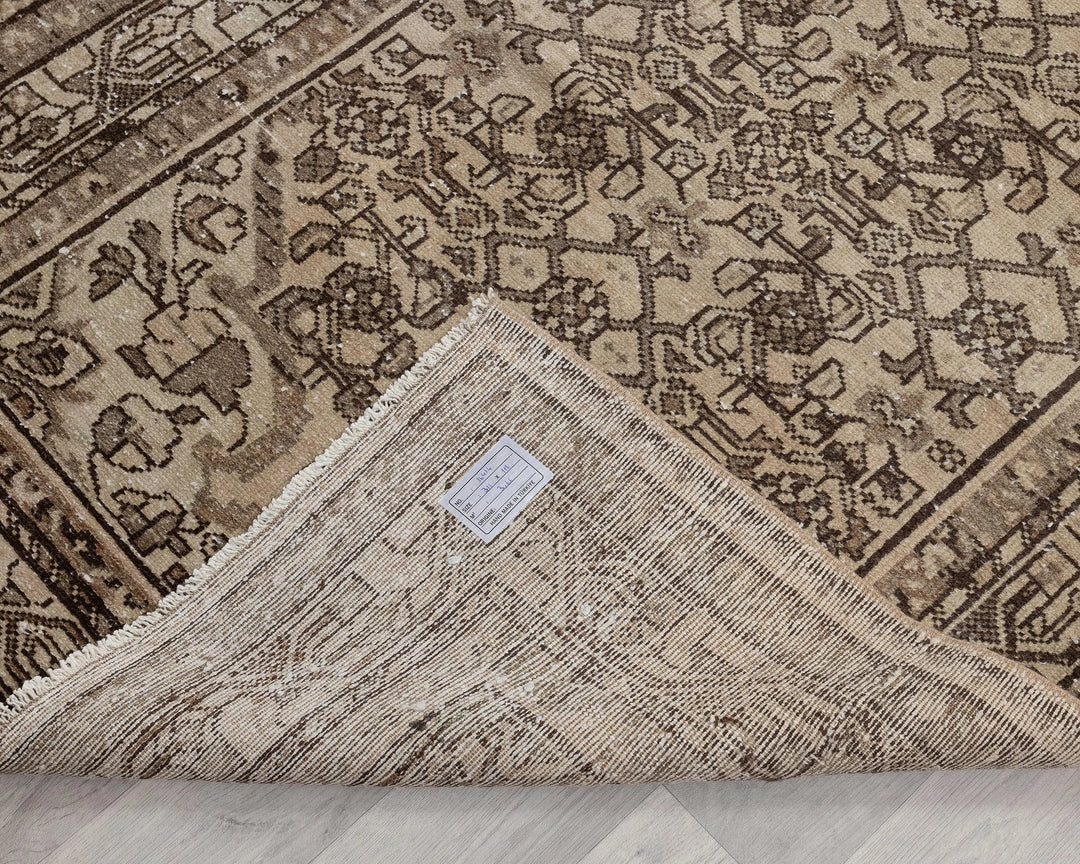 Multicolor Turkish Oushak Rug 3' 10" x 10' 2" Hand-Knotted | No. VR19606