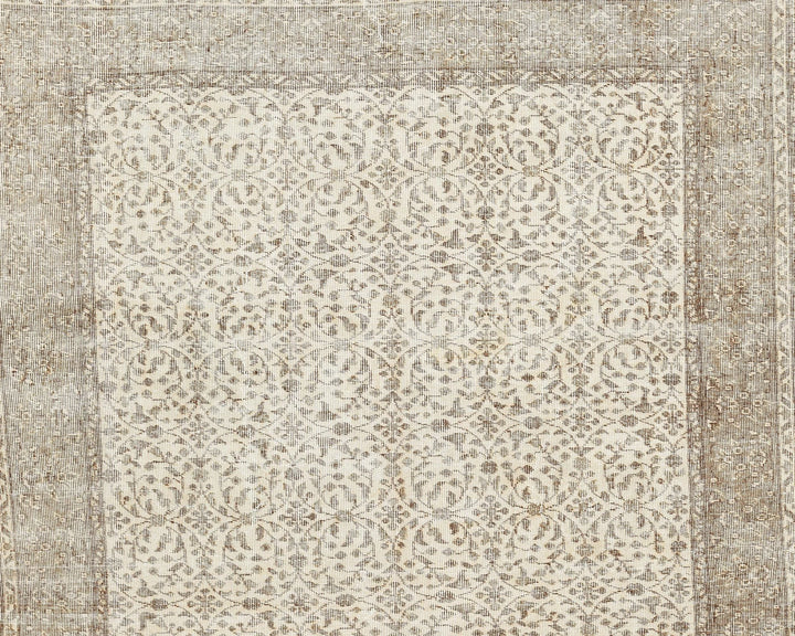 Beige Turkish Oushak Rug 6' x 9' 6" Hand-Knotted view
