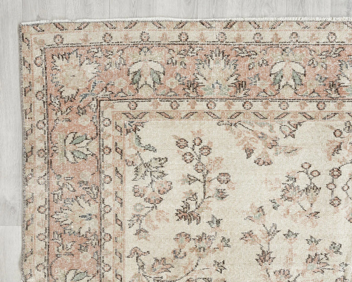 Multicolor Turkish Oushak Rug 6' 4" x 9' 5" Hand-Knotted | No. VR19875