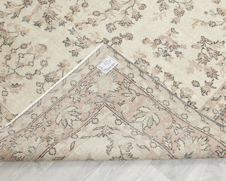 Multicolor Turkish Oushak Rug 6' 4" x 9' 5" Hand-Knotted | No. VR19875