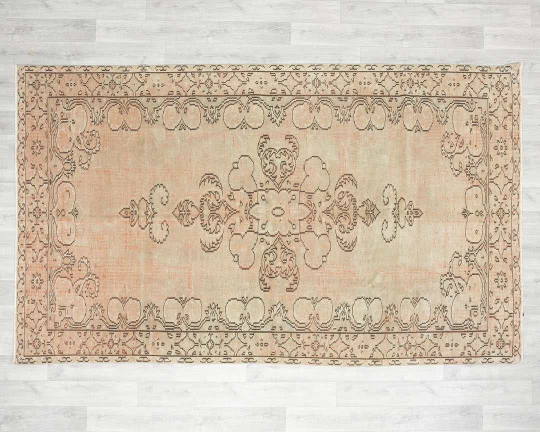 Multicolor Turkish Oushak Rug 8' 4" x 5' Hand-Knotted | No. VR19982
