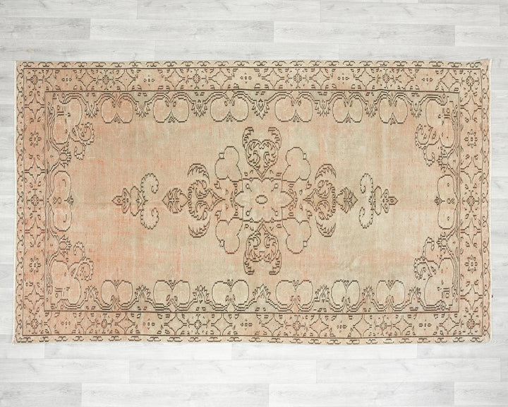 Multicolor Turkish Oushak Rug 8' 4" x 5' Hand-Knotted | No. VR19982