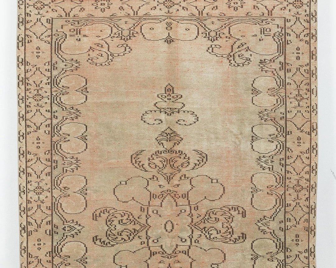Multicolor Turkish Oushak Rug 8' 4" x 5' Hand-Knotted | No. VR19982