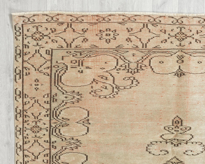 Multicolor Turkish Oushak Rug 8' 4" x 5' Hand-Knotted | No. VR19982