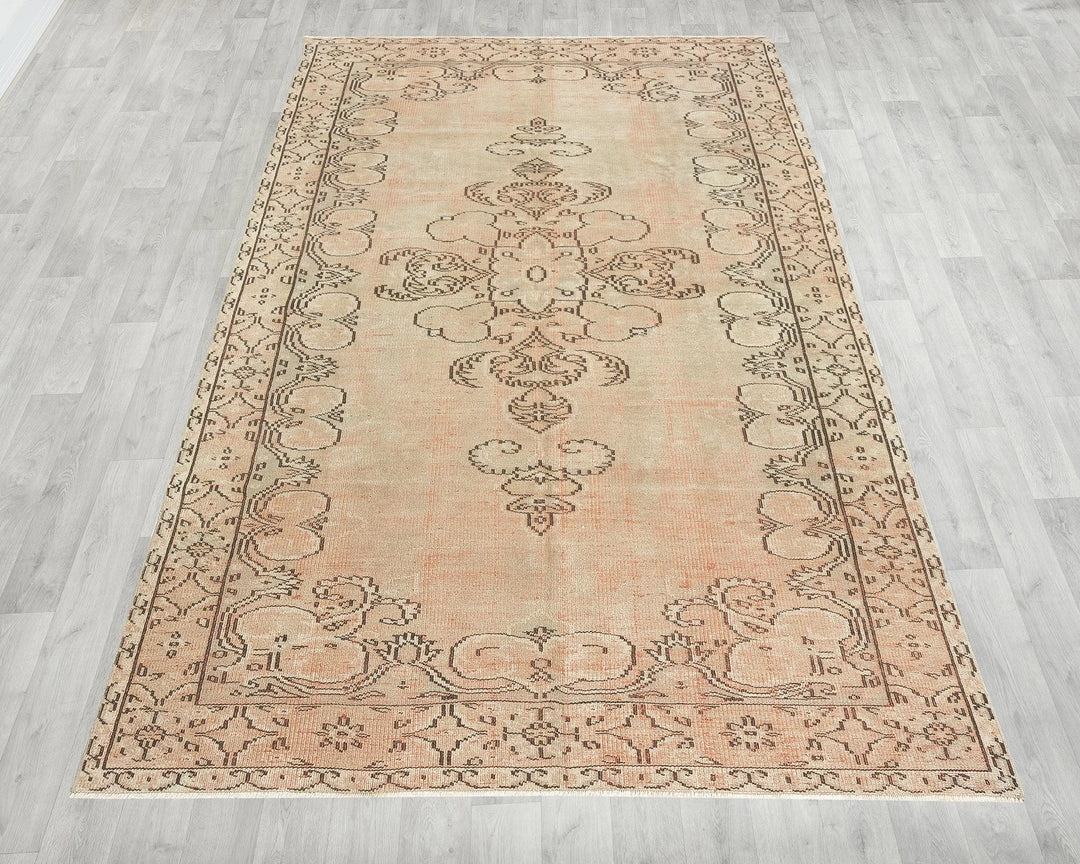 Multicolor Turkish Oushak Rug 8' 4" x 5' Hand-Knotted | No. VR19982