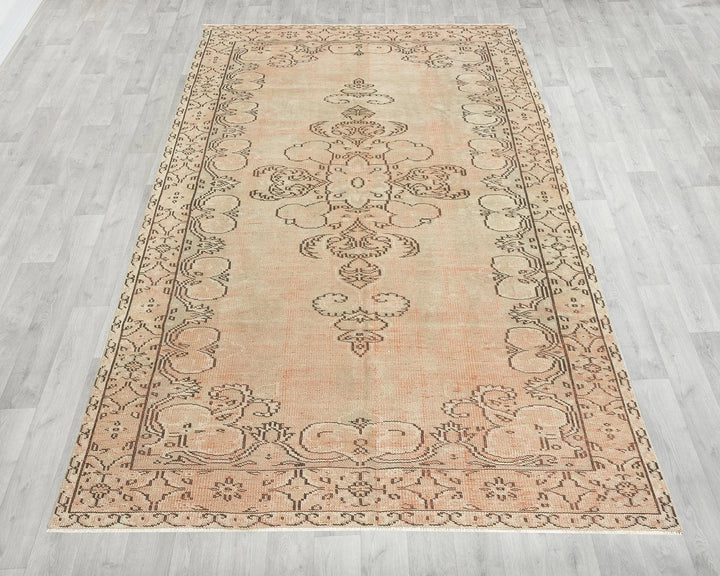 Multicolor Turkish Oushak Rug 8' 4" x 5' Hand-Knotted | No. VR19982