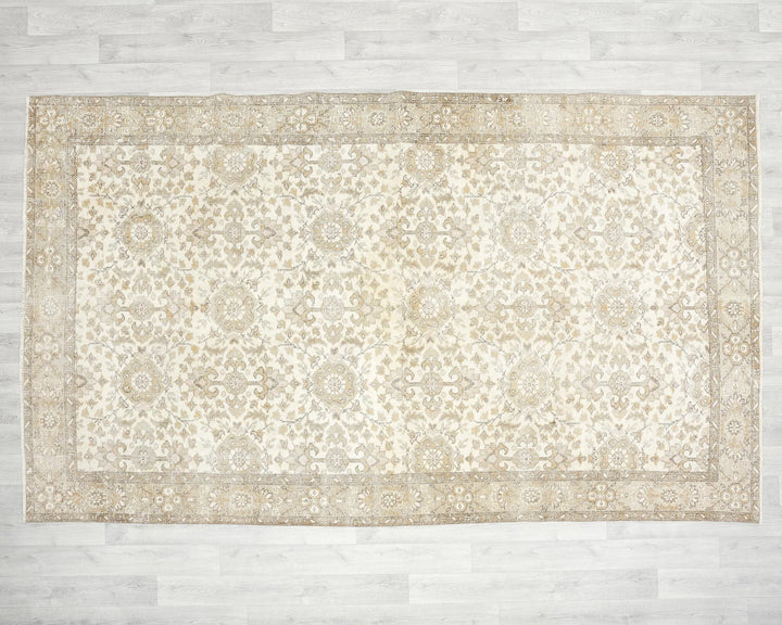 Multicolor Turkish Oushak Rug 5' 10" x 9' 10" Hand-Knotted | No. VR19995