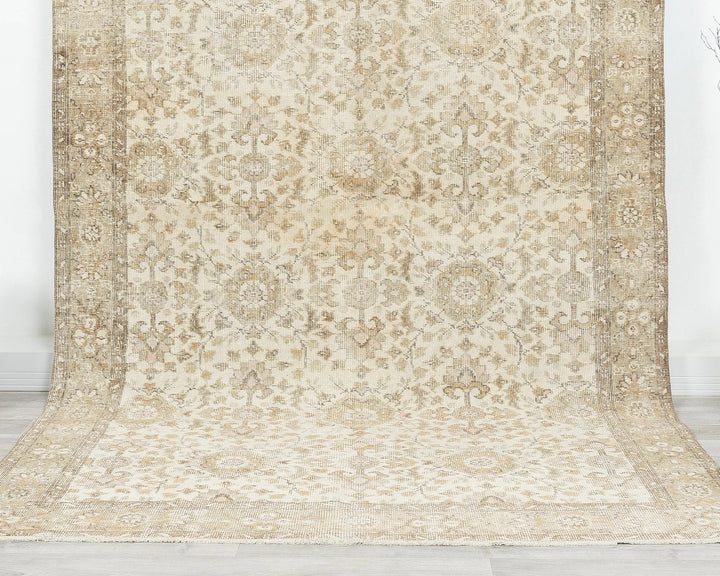 Multicolor Turkish Oushak Rug 5' 10" x 9' 10" Hand-Knotted | No. VR19995