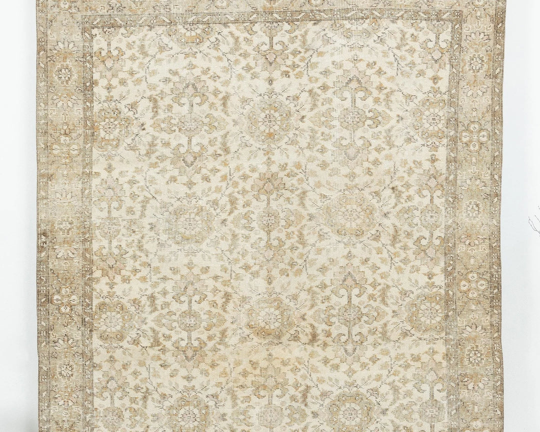 Multicolor Turkish Oushak Rug 5' 10" x 9' 10" Hand-Knotted | No. VR19995