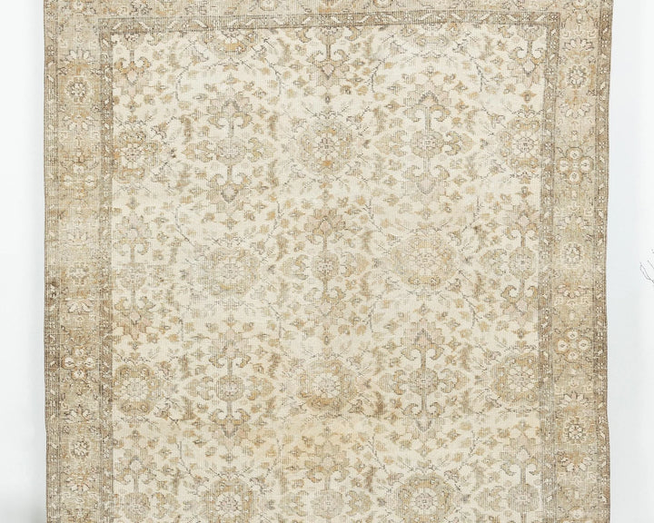 Multicolor Turkish Oushak Rug 5' 10" x 9' 10" Hand-Knotted | No. VR19995