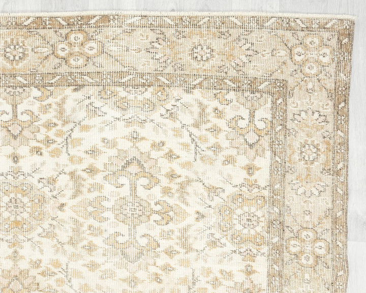 Multicolor Turkish Oushak Rug 5' 10" x 9' 10" Hand-Knotted | No. VR19995