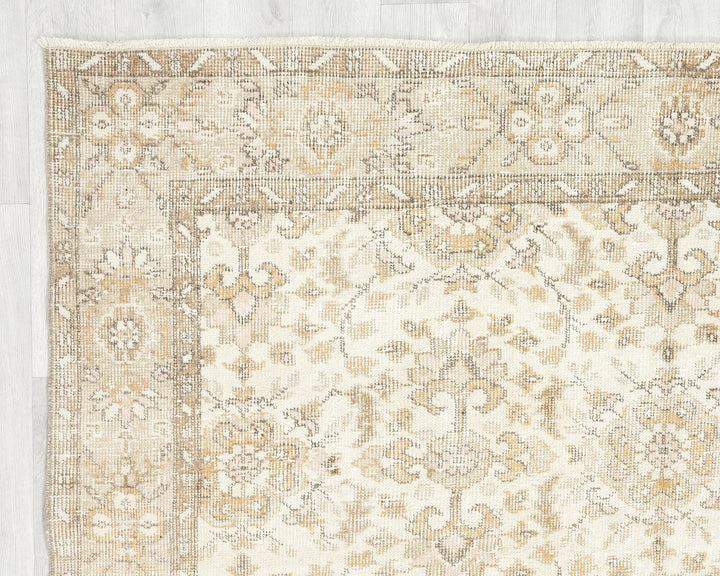 Multicolor Turkish Oushak Rug 5' 10" x 9' 10" Hand-Knotted | No. VR19995
