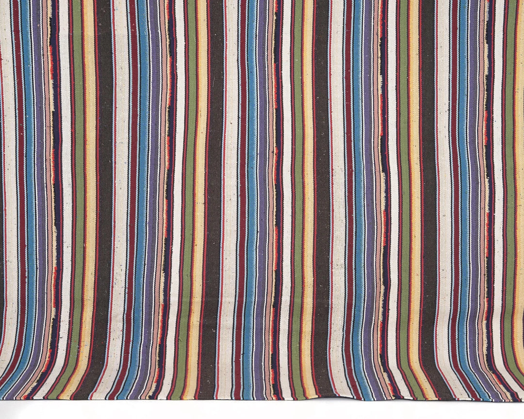 Multicolor Turkish Kilim Rug 7' 4" x 7' 8" Flat-Weave | No. VR20044