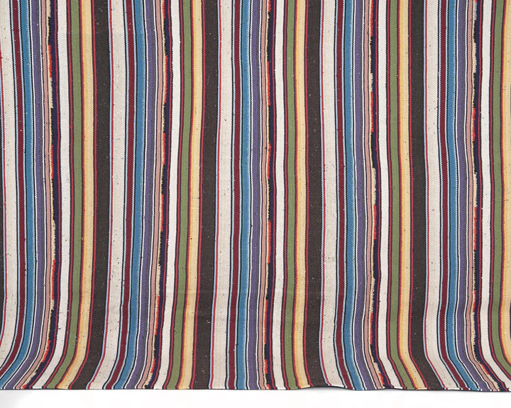 Multicolor Turkish Kilim Rug 7' 4" x 7' 8" Flat-Weave | No. VR20044