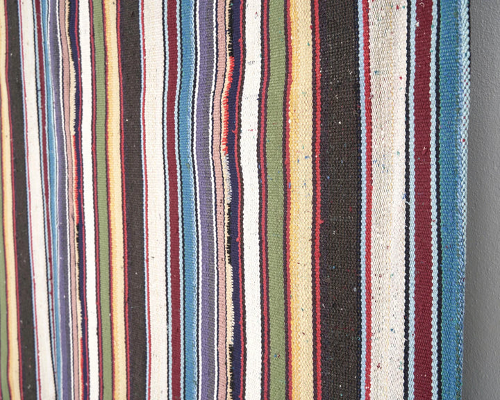 Multicolor Turkish Kilim Rug 7' 4" x 7' 8" Flat-Weave | No. VR20044