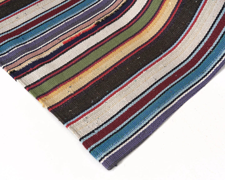 Multicolor Turkish Kilim Rug 7' 4" x 7' 8" Flat-Weave | No. VR20044