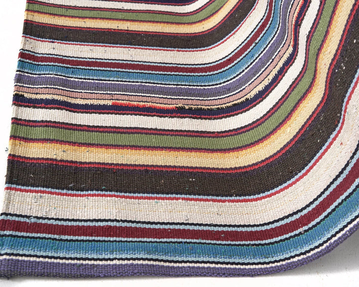 Multicolor Turkish Kilim Rug 7' 4" x 7' 8" Flat-Weave | No. VR20044