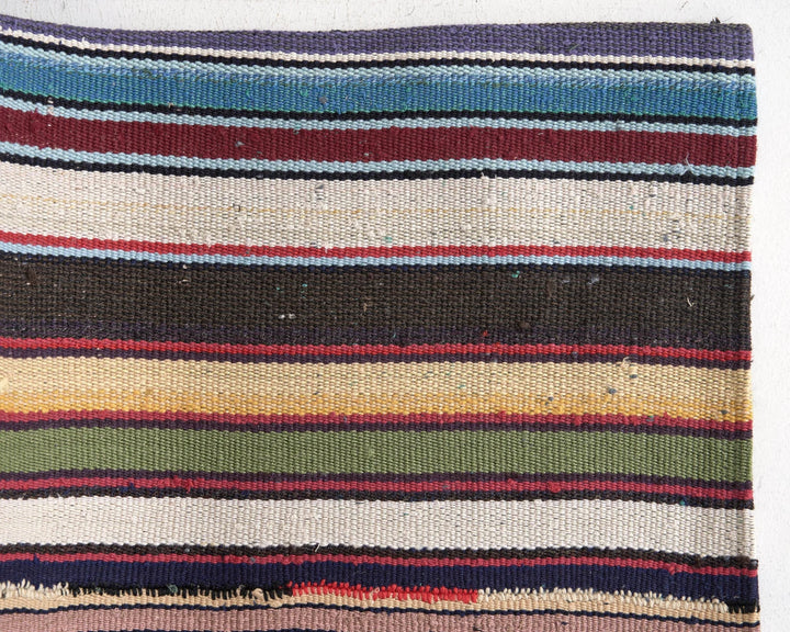 Multicolor Turkish Kilim Rug 7' 4" x 7' 8" Flat-Weave | No. VR20044