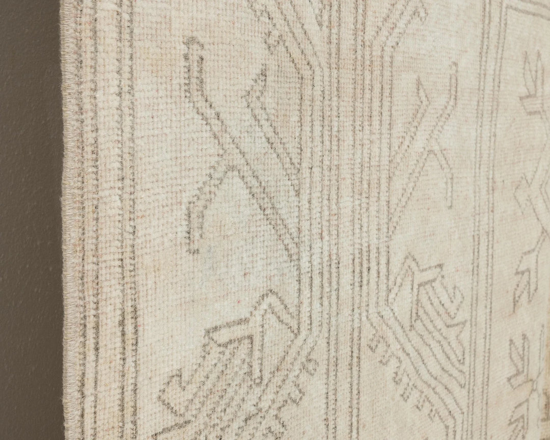 Beige Turkish Oushak Rug 5'1" x 8'2" Hand-Knotted | No. VR20050