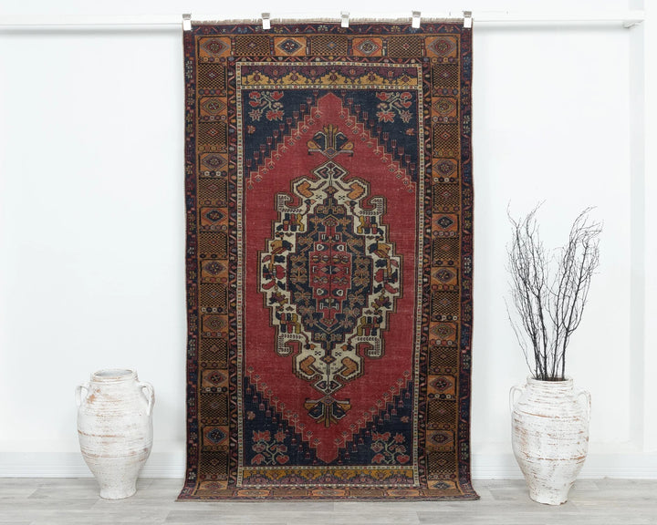 Multicolor Turkish Oushak Rug 7' 5" x 4' 3" Hand-Knotted | No. VR20141