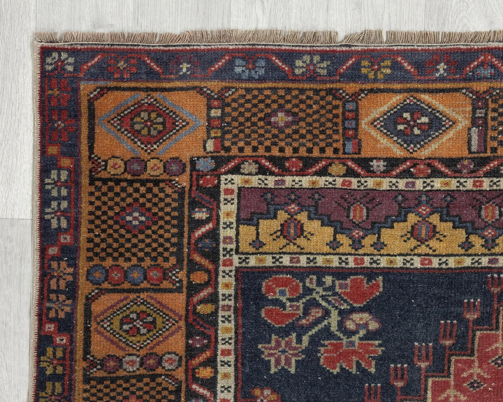 Multicolor Turkish Oushak Rug 7' 5" x 4' 3" Hand-Knotted | No. VR20141