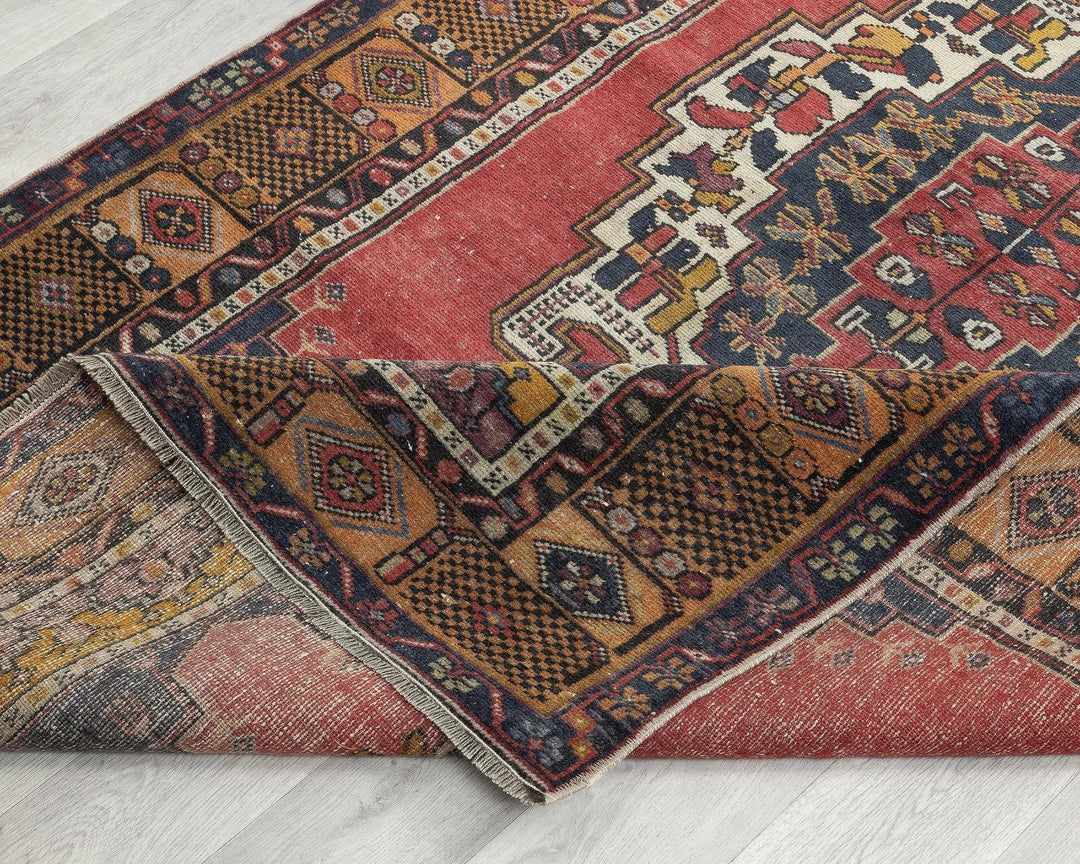 Multicolor Turkish Oushak Rug 7' 5" x 4' 3" Hand-Knotted | No. VR20141