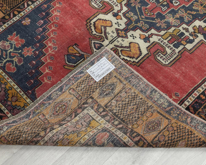Multicolor Turkish Oushak Rug 7' 5" x 4' 3" Hand-Knotted | No. VR20141