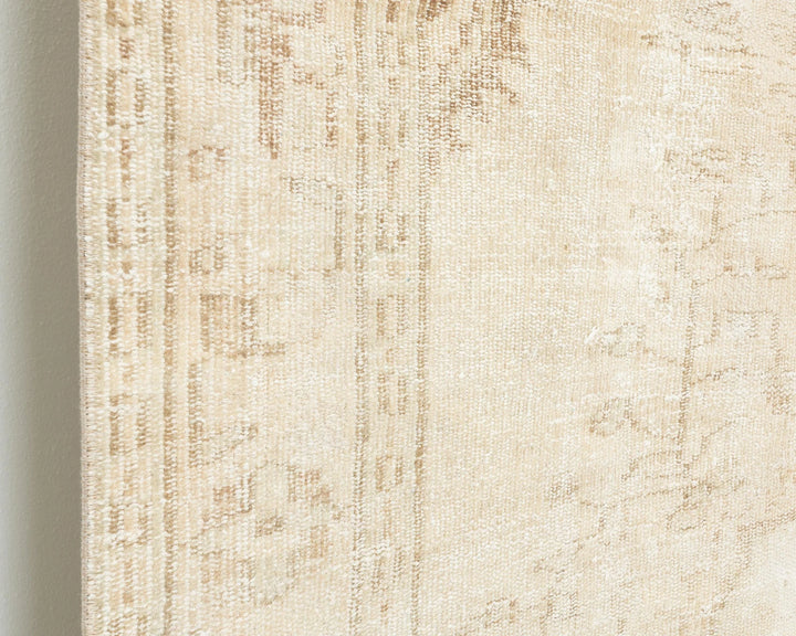 Beige Turkish Oushak Rug 4'11" x 8'1" Hand-Knotted | No. VR20163