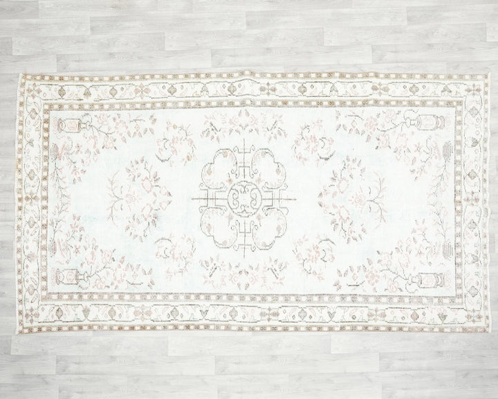 Multicolor Turkish Oushak Rug 5'6" x 9'7" Hand-Knotted | No. VR20294