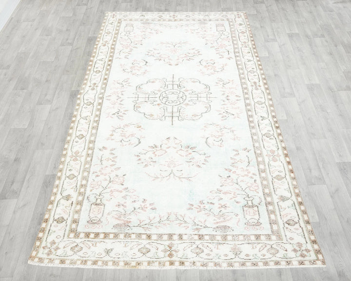 Multicolor Turkish Oushak Rug 5'6" x 9'7" Hand-Knotted | No. VR20294