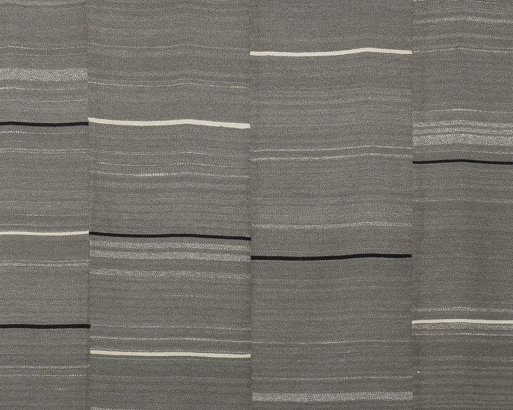 Gray Turkish Kilim Rug 9' 3" x 13' 5" Flat-Weave view
