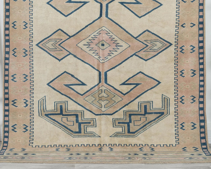 Multicolor Turkish Oushak Rug 5'8" x 7'11" Hand-Knotted | No. VR20330