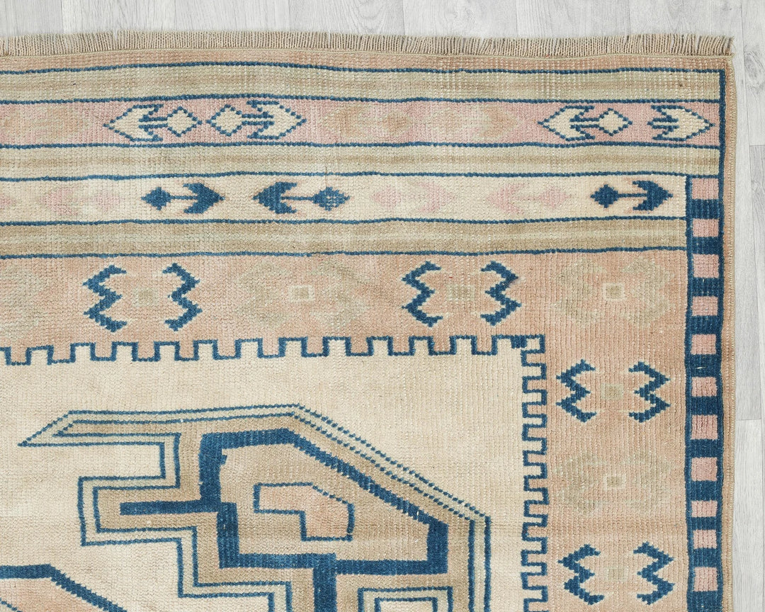 Multicolor Turkish Oushak Rug 5'8" x 7'11" Hand-Knotted | No. VR20330