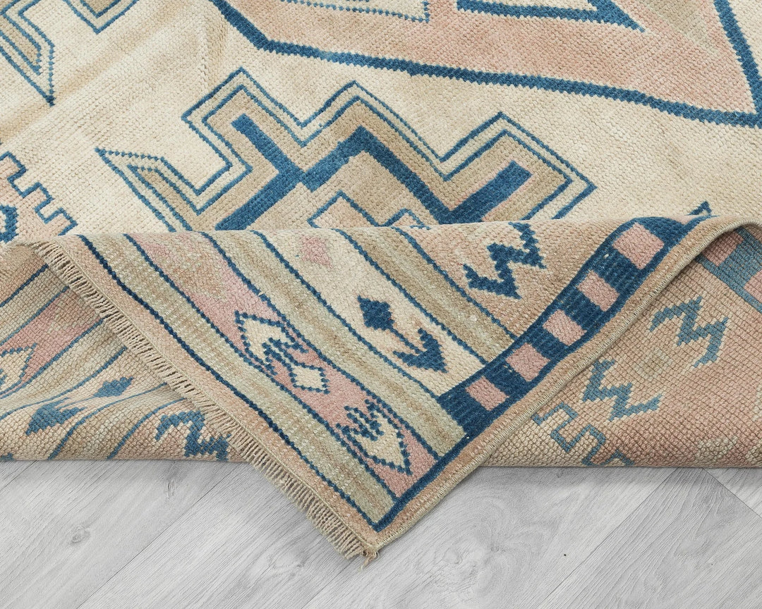 Multicolor Turkish Oushak Rug 5'8" x 7'11" Hand-Knotted | No. VR20330