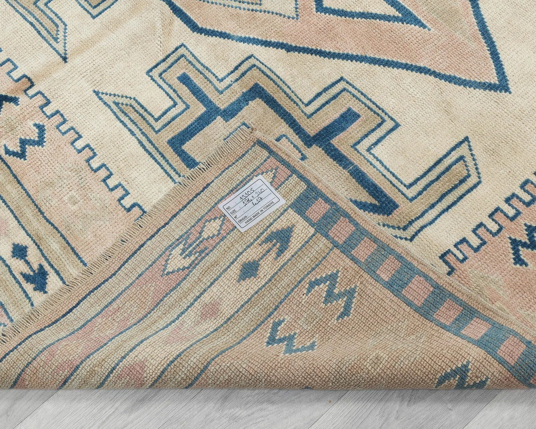 Multicolor Turkish Oushak Rug 5'8" x 7'11" Hand-Knotted | No. VR20330