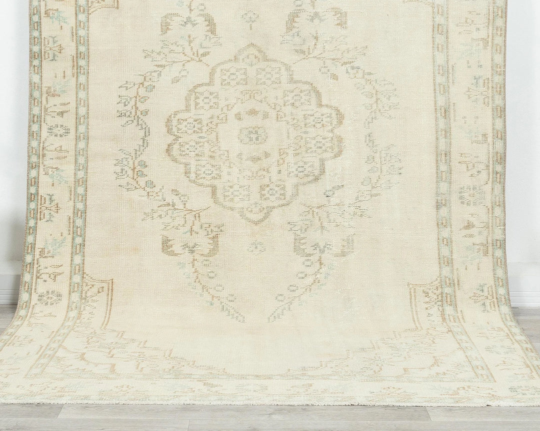 Multicolor Turkish Oushak Rug 5' 11" x 9' 2" Hand-Knotted view
