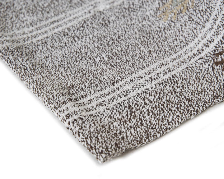 Gray Turkish Kilim Rug 5' 5" x 7' Flat-Weave | No. VR20453