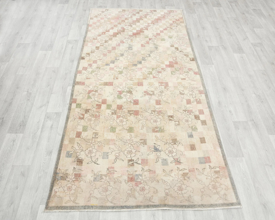 Multicolor Turkish Oushak Rug 3' 11" x 7' 11" Hand-Knotted | No. VR20483