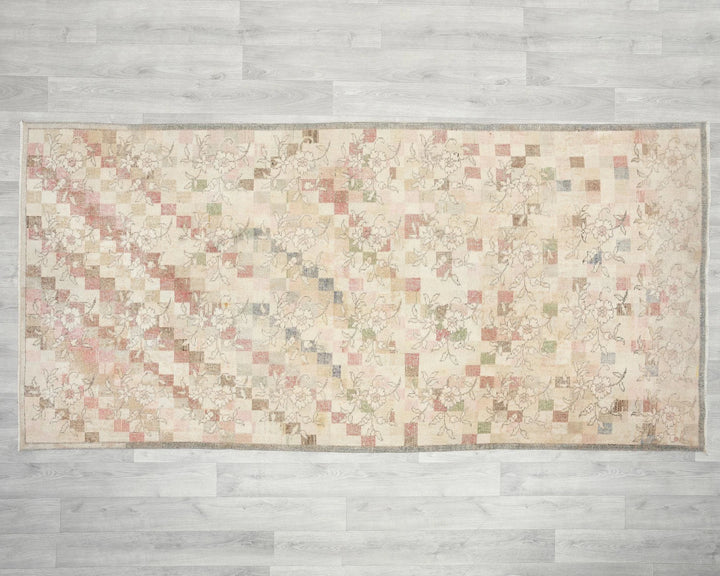 Multicolor Turkish Oushak Rug 3' 11" x 7' 11" Hand-Knotted | No. VR20483