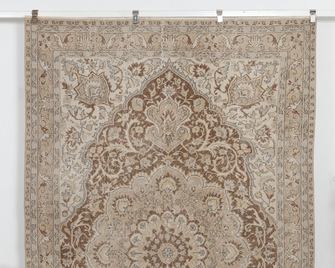 Multicolor Turkish Oushak Rug 6' 7" x 10' Hand-Knotted | No. VR20498