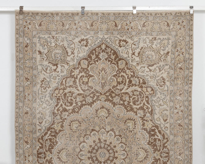 Multicolor Turkish Oushak Rug 6' 7" x 10' Hand-Knotted | No. VR20498