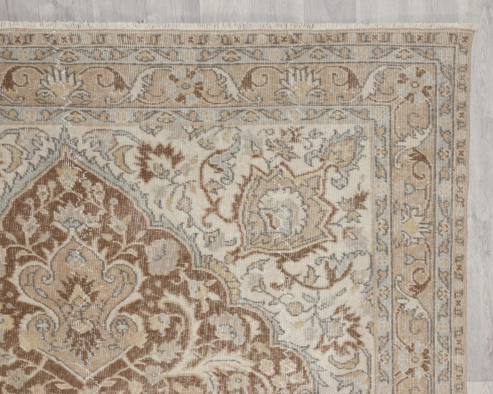 Multicolor Turkish Oushak Rug 6' 7" x 10' Hand-Knotted | No. VR20498