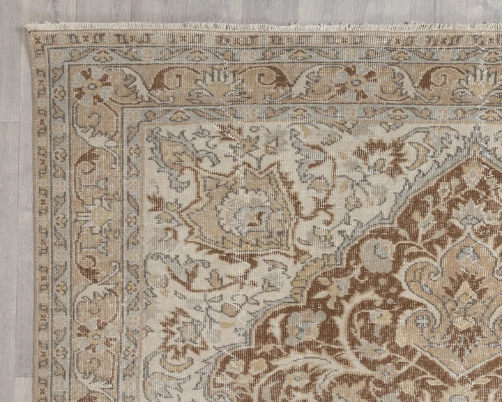 Multicolor Turkish Oushak Rug 6' 7" x 10' Hand-Knotted | No. VR20498
