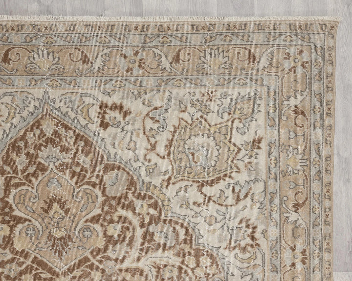 Multicolor Turkish Oushak Rug 6' 7" x 10' Hand-Knotted | No. VR20498