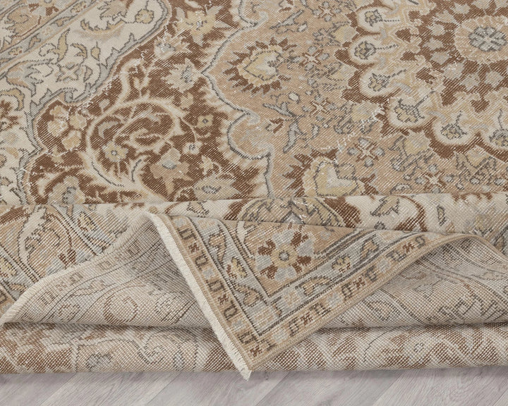 Multicolor Turkish Oushak Rug 6' 7" x 10' Hand-Knotted | No. VR20498