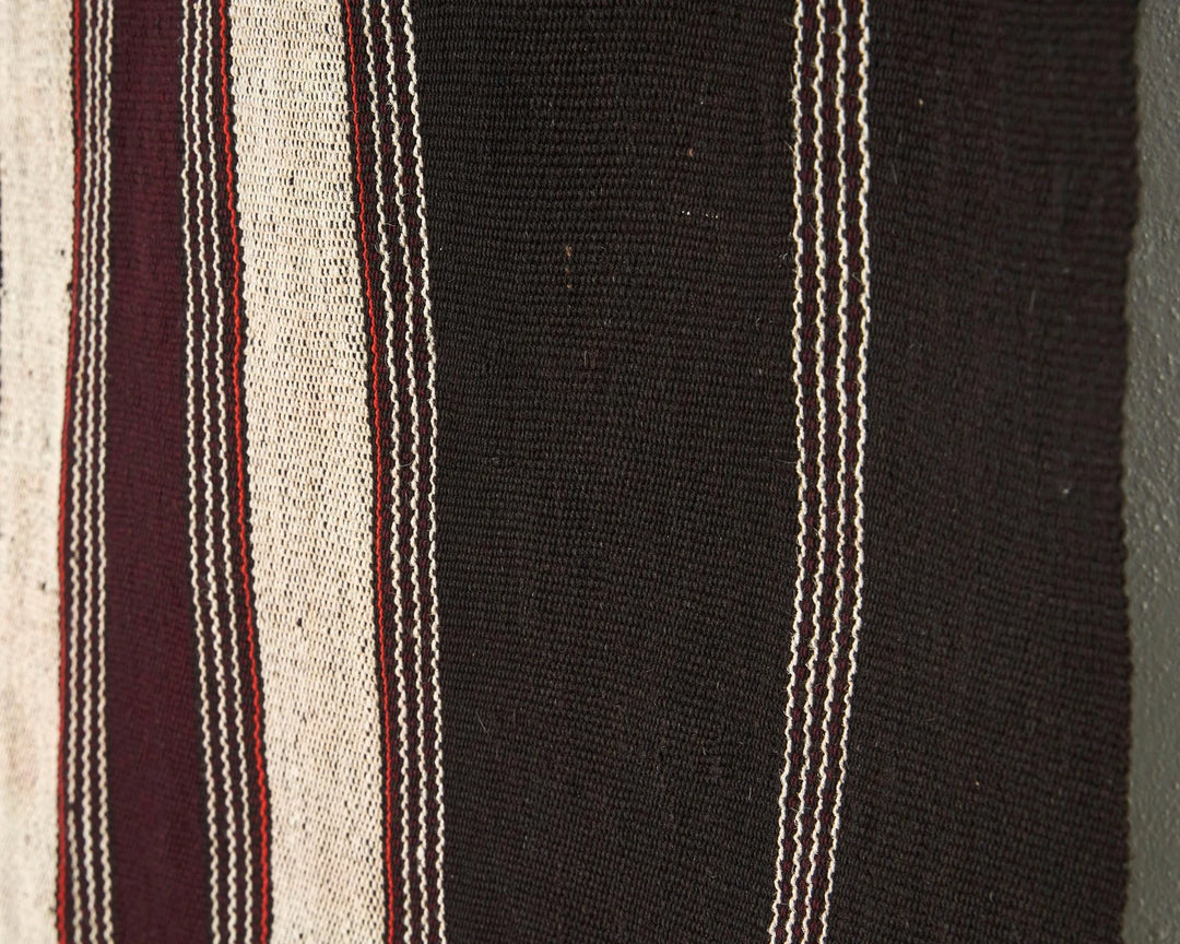 Brown Turkish Kilim Rug 5' 2" x 7' 3" Flat-Weave | No. VR20525