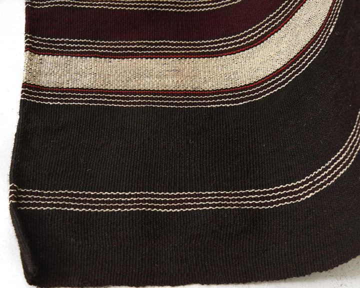 Brown Turkish Kilim Rug 5' 2" x 7' 3" Flat-Weave | No. VR20525