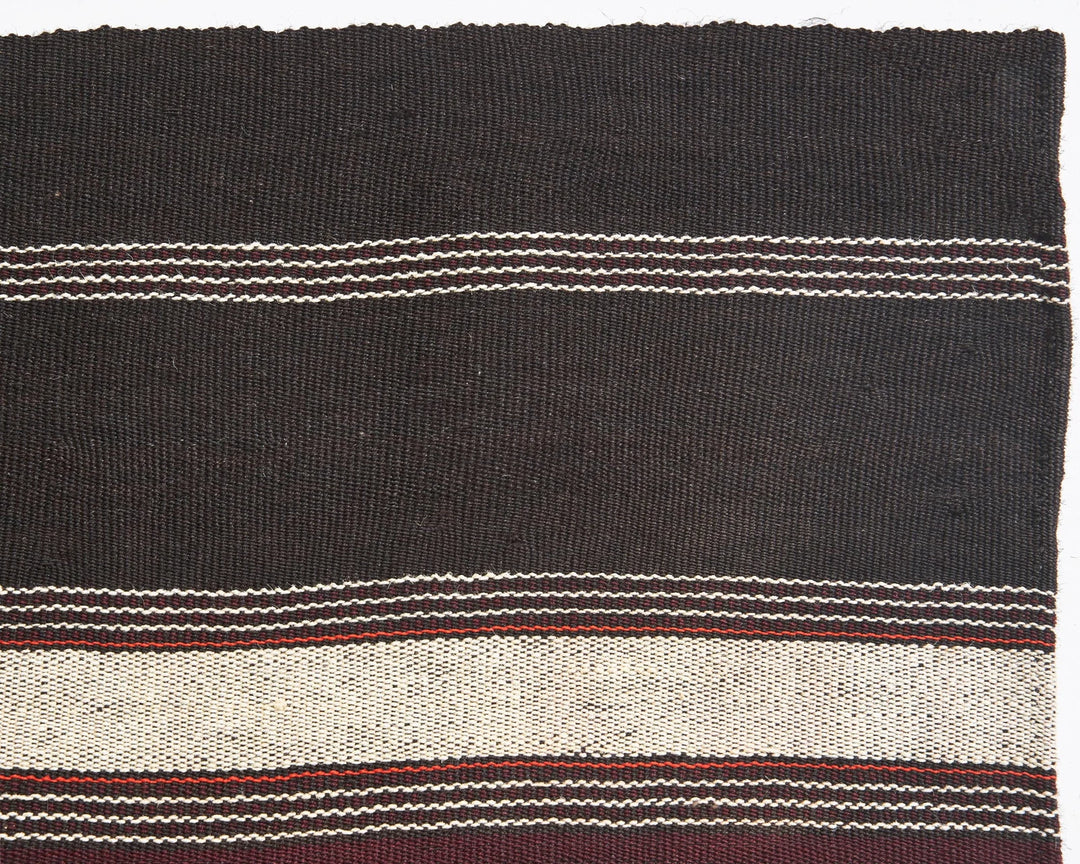 Brown Turkish Kilim Rug 5' 2" x 7' 3" Flat-Weave | No. VR20525
